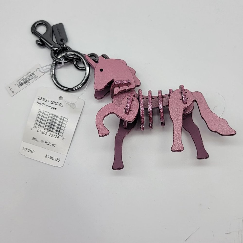 Coach Small Unicorn Bag Charm Primrose 23531 - Picture 2 of 2